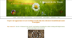 Desktop Screenshot of amomentinthewoods.com