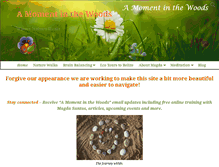 Tablet Screenshot of amomentinthewoods.com
